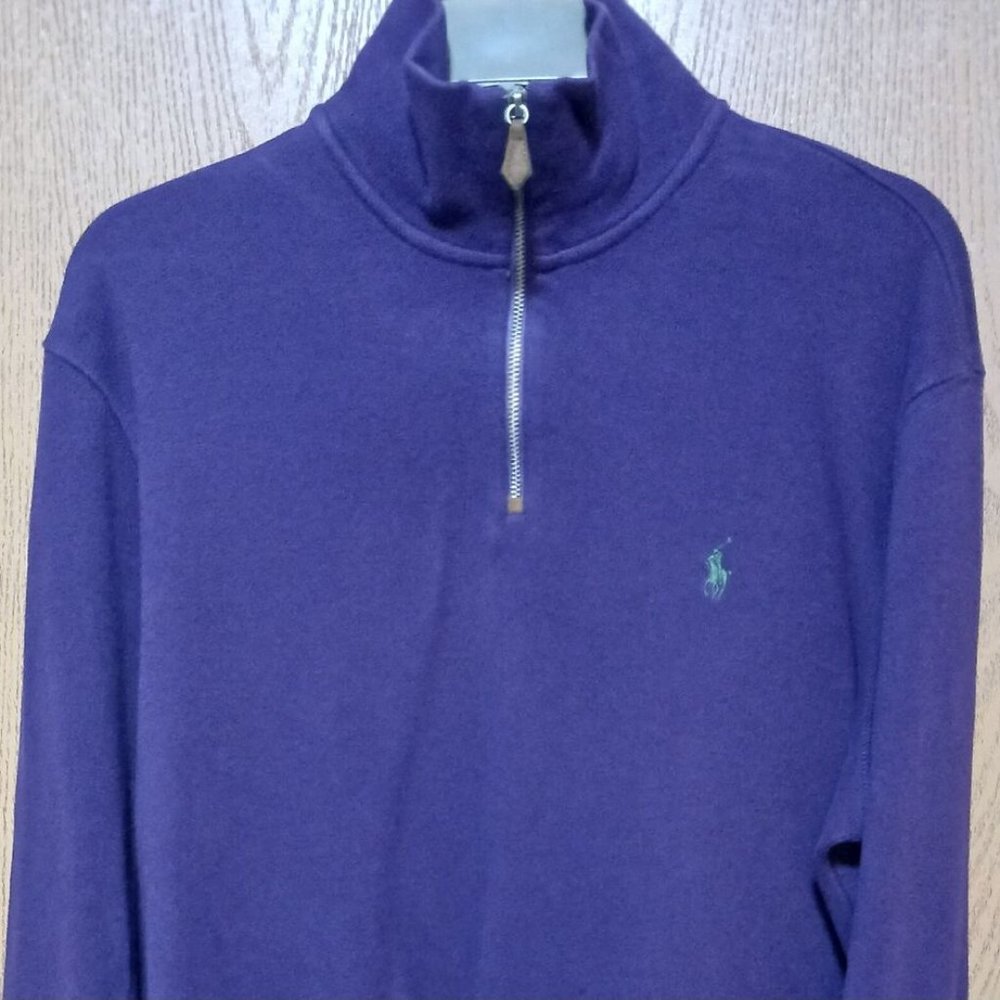Polo (Ralph Lauren)- (Fleece)-(Purple)-(Size L)-(Pre-owned)-$30.00 - Picture 1 of 4